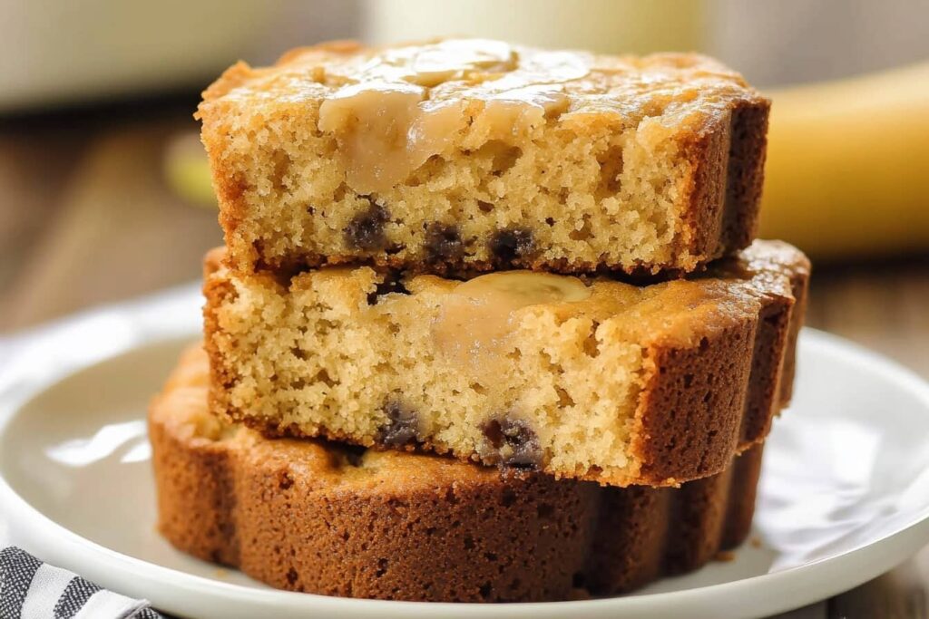 3 Ingredient Banana Bread Plate