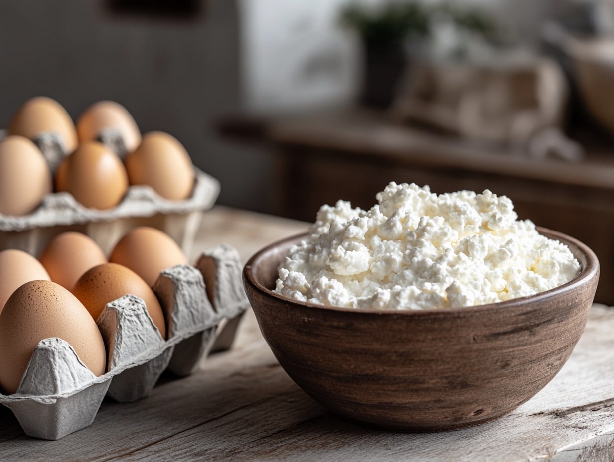Cottage Cheese Egg Bake ingredients