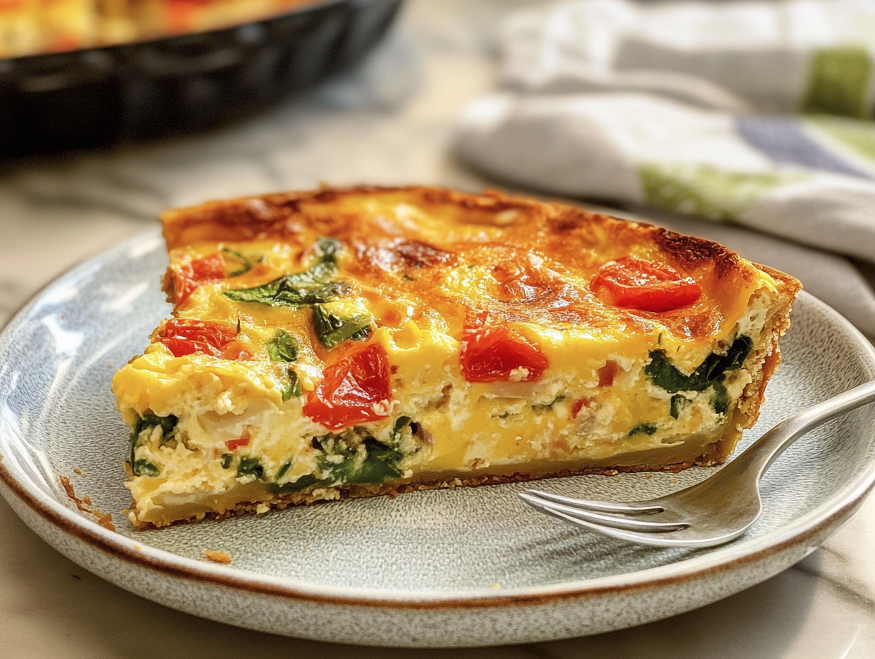 Tortilla Quiche Bake