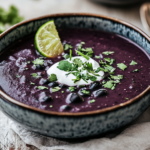 Purple Black Bean Soup